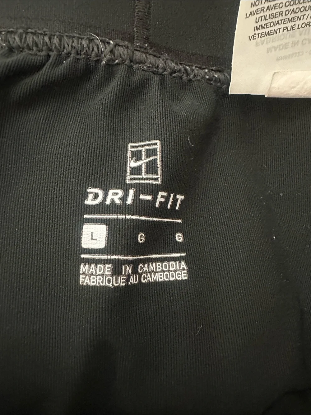 Nike Black Skort with White Accent Piping